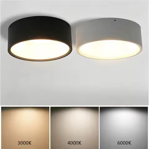 LED Downlight Modern Surface Mounted Ceiling Light Spotlight Three Light Color Conversion LED Downli