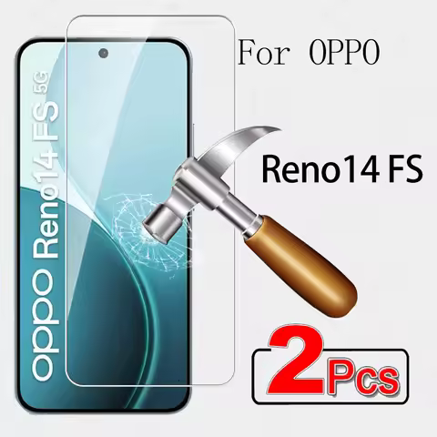 2Pcs For OPPO Reno14 FS 5G Original Tempered Glass Cover Reno 14 F Reno14FS Reno14F 14F 14FS OPPORen