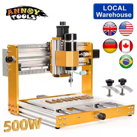 3018 Pro Ultra CNC Router Machine - 500W All-Metal 3 Axis Engraver with Limit Switches, Emergency-St
