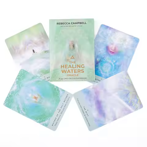 Hot Sales The Healing Waters Oracle 44 Cards Board Game Deck For Beginners English Version Fortune T