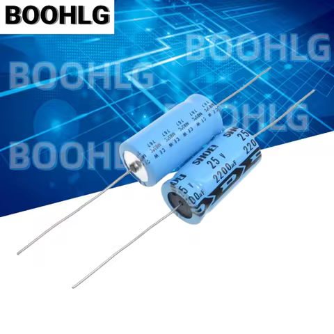 5PCS 2200UF 25V SHOEI Zhaorong Electrolytic Capacitor 25V 2200UF 16X30 Axial