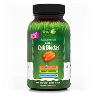 Irwin Naturals Maximum Strength 3-in-1 Carb Blocker - Neutralize Carbohydrates and Support Metabolis
