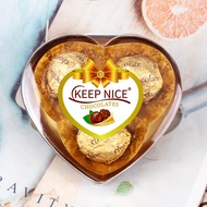 3 Pcs Golden Chocolate Heart-Shaped Sandwich Chocolate Boxed Valentine's Day Gift Casual Snacks Supe