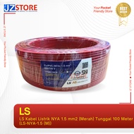 LS Kabel Listrik NYA 1.5 mm2 Merah Tunggal 100 Meter