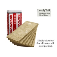 60kg/m3 Rockwool Sound Proof Acoustic Rock Wool Heat Insulation Mineral Wool(6 pcs/pack)