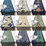 Baru TABLETABLE RUNNER TAPLAK MEJA PRINT MOTIF TURKISH MUNIRA SERIES 140X40 DAN 230X40 CM TURKEY TUR