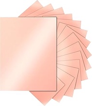 Silunkia 28 Sheets Pink Shimmer Cardstock 8.5 x 11 Craft Paper, 92lb Premium Glossy Paper Card Stock
