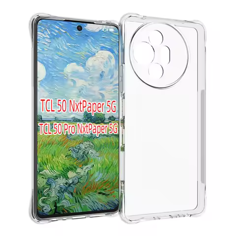 TCL 50 NxtPaper 5G Case Air Cushion Shockproof Clear Airbag Silicone Bumper TPU Back Cover Soft Case