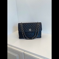 Chanel Flap Bag
黑银貝嫂公文鏈條包 
牛皮機場包