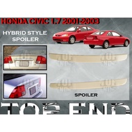 HONDA CIVIC ES 1.7 RX2 2001-2003 OE REAR TRUNK SPOILER LIP ABS SKIRT LIP BODYKIT