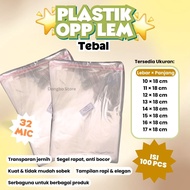 (THICK) OPP Plastic Glue BENING 10x18/11x18/12x18/13x18/14x18/15x18/16x18/17x18 PLASTIC BREAD INVITA