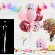 5 TRANSPARENT PILLARS 7 MIKA PILLARS WITH BALLOONS FOR BIRTHDAY, WEDDING, PHOTO DECOR