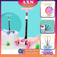 AXN Kids 3 Wheel Kid Scooter With Flashing Wheels Adjustable Height Balance Coordination Training Fo