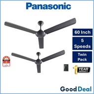 Panasonic FM15A0VBWH / FM15A0VBHH Twin Pack 60"  150CM 3 Blades Ceiling Fan Kipas Angin