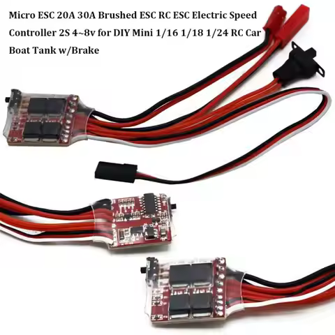 ESC RC ESC Micro ESC 20A 30A Brushes 2S 4~8v 10A/15A/20A/30A Electric Speed Controller for DIY Mini 