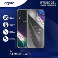 LAYAR Anti-Scratch Hydrogel For Samsung A70 Hydrogel SCREEN Protector Film - ANTI SPY, FULL SCREEN, 