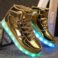 SH7 women Fashion Hot Sale LED Shoes for Women Sneaker Shoes pink gold