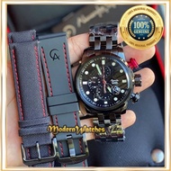 Jam Tangan Ori Alexandre Christie Pria Ac 6163 Silver Black Hitam Jam