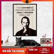 Tranh gỗ DECOR - SLOGAN tạo động lực Truyền cảm hứng - Cách duy nhất để làm được những điều vĩ đại..