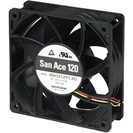 Sanyo Denki, 24 V dc, DC Axial Fan, 120 x 120 x 38mm, 380.6m³/h, 36W 9GV1224P1J01
