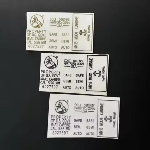 M4 IAR Metal Sticker White Black DIY Decoration JINMING 8 New Weill KUBLAI K1 Accessory