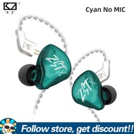 FAAEAL KZ ZSTx ที่มีสีสัน1BA + 1DD หูฟัง Dual Driver Hybrid HIFI Bass หูฟังที่ถอดออกได้สายตัดเสียงรบ