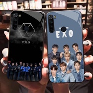 HK-17 EXO Glass KACA Casing for Xiaomi Redmi Note 8 8A 10 9 Pro Lite