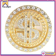 Travelight| Rotary Rhinestone Dollar Sign Spinner Stress Relief Key Pendant Phone Case Decor