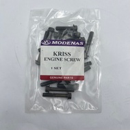 MODENAS KRISS ENGINE SCREW SET MAGNET & CLUTCH SCREW SET MAGNET COVER SKRU ENJIN SKRU