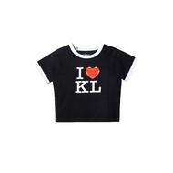 AGAINST LAB. I <3 KL BABY TEE 2.0 - BLACK