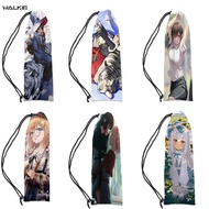 WALKIE Animie Personalized Badminton Racket Cover Bag Soft Storage Bag Case Drawstring Pocket Portable Tennis Racket Protection