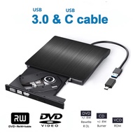 เครื่องเล่น cd เครื่องเล่นแผ่น ไดรฟ์ดีวีดี USB3.0 ออปติคัลไดรฟ์ DVD DVD-ROM แบบพกพา Portable Externa