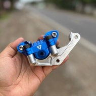 KTM FORMULA FRONT CALIPER BRACKET SHOCK NINJA DISC 220 CNC ALUMINUM T5 DKMT RACING