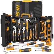 Combination Pliers Toolbox Machine Repair Parts Hi-Spec Set 113 Household Claw Hammer Screwdriver Se