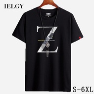 IELGY【S-6XL】CottonIELGY 【S-6XL】Summer short-sleeved T-shirt men's Korean loose  bottoming shirt tide brand men's shirt half-sleeved large size