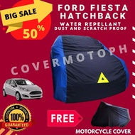 FORD FIESTA HATCHBACK HIGH QUALITY CAR COVER WATER REPELLANT AND DUST PROOF WITH FREE MOTOR COVER