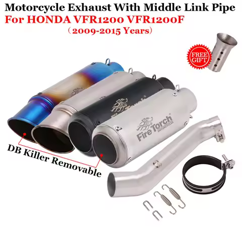 For HONDA VFR1200 X VFR1200F VFR 1200 2009-2015 Slip On Cruising Motorcycle Exhaust Escape Modify Mi