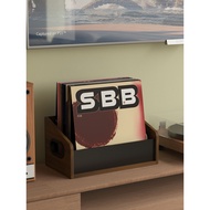 Black storage and display rack for CDs cd Record storage box, vinyl album rack, CD record rack