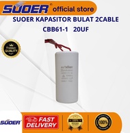 SUOER KAPASITOR BULAT 2 KABEL CBB60 20UF