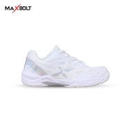 MAXBOLT TOUR PRO V2 Badminton Shoes - White/Silver