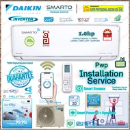 Daikin Smarto 1.0hp Premium Inverter Air Conditioner FTKH28BV1MF &amp; RKU28BV1M(WiFi) R32 SMARTO Premium Inverter ((5 Star Energy Saving))