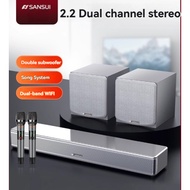 SANSUI 95S Echo Wall TV Speaker Home Cinema Surround Sound TV Speaker Living Room Home Use