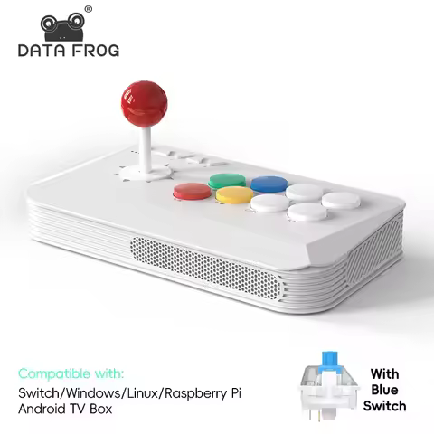 DATA FROG Y5A / Y3A MAX Arcade Stick for Switch 2 & Windows, Wireless Arcade Fight Stick, 2.4G Recei