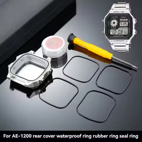 For Casio Watch Waterproof Ring Watch Accessories AE1200 AE-1200 AE-1200WH AE1300 Rear Cover Bottom 