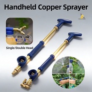 Handheld Push Pull Copper Sprayer Agriculture Double Heads Adjustable Copper Pump Sprayer