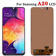 MÀN HÌNH ĐIỆN THOẠI SAMSUNG A20 Zin ép kính khung