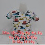 *NEW* Cotton Unisex Boy Girl Truck White Tshirt  By Blue Jays (12m-5y)