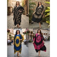 Tie-Dye Dress Large Size Bust 58 Inches