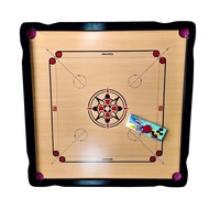 200 Standard Size Carrom Board Set With Carrom Men & Stricker Wooden Carrom Board