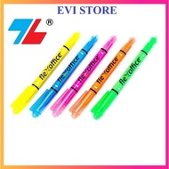 Flexoffice HL01 Highlighter Pen / 2-tip Line Marker Pen HL-01